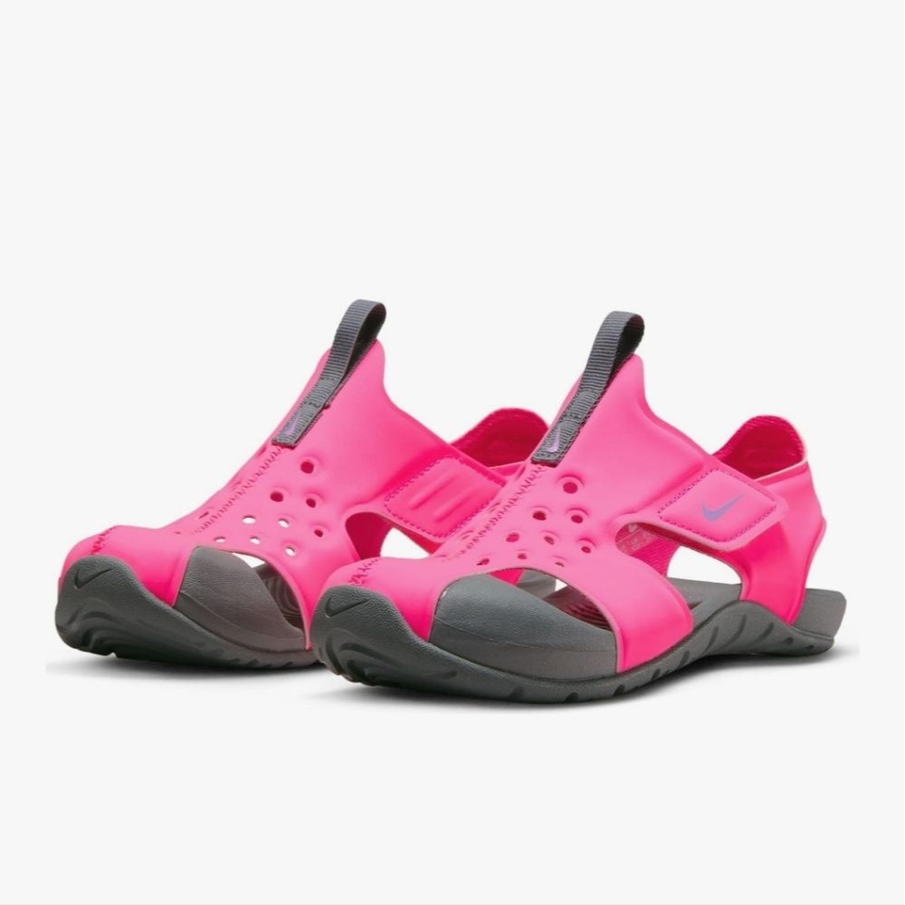 Nike Kids Sunray Protect 2 Hyper Pink Fuchsia Water Shoes Beach Sandals, 9c